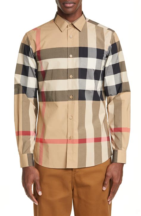 burberry button down men|Burberry button up men's.